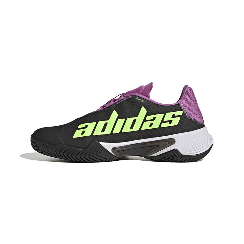 Adidas Barricade Men's Tennis Shoe Black/green/lilac