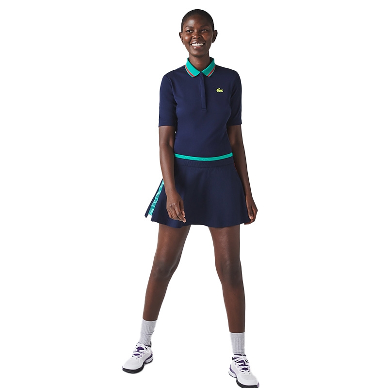 Bliv locker vokal Lacoste Performance Women's Tennis Skirt Navy/green