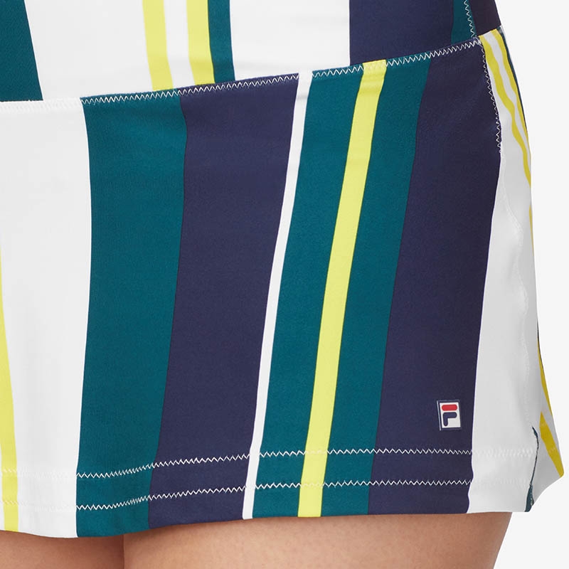 Fila Heritage Printed Women's Tennis Skirt White/navy/green