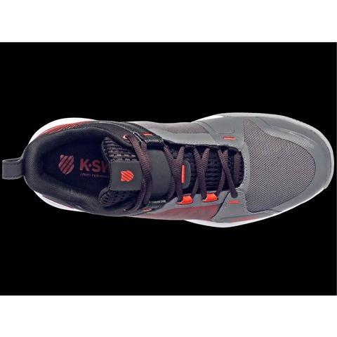 K-Swiss Ultrashot Team Men's Tennis Shoe Black/grey/red