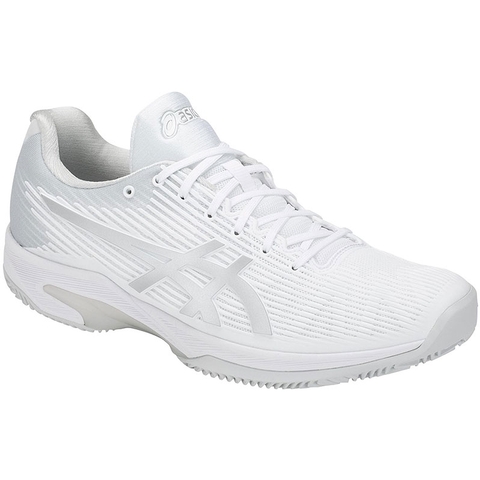 Asics Solution Speed FF Clay Men's Tennis Shoe White/silver