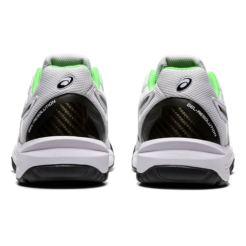 Asics Gel Resolution 8 GS Junior Tennis Shoe White/green