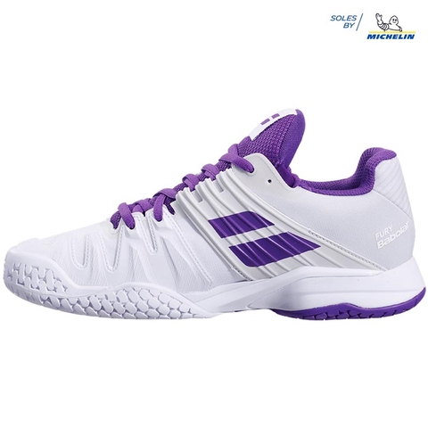 Babolat Propulse Fury All Court Women's Tennis Shoe White/purple