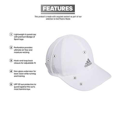 Adidas Superlite 2 Women's Hat White/silver