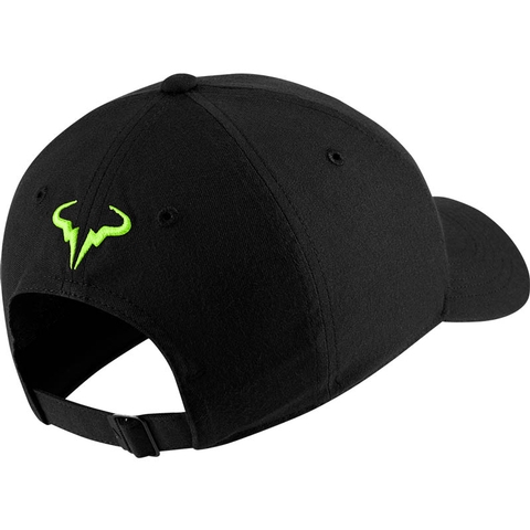 Nike Rafa Aerobill H86 Men's Tennis Hat Black/volt