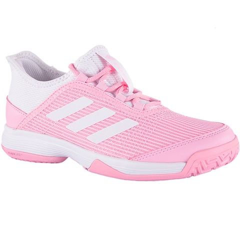 pink white tennis shoes