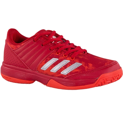 Adidas Ligra 5 K Junior Tennis Shoe Red/white