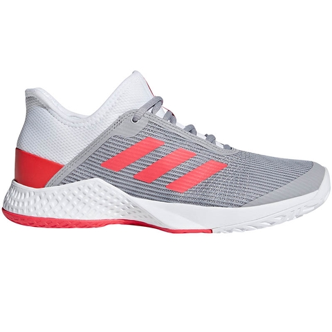 adidas grey and red shoes