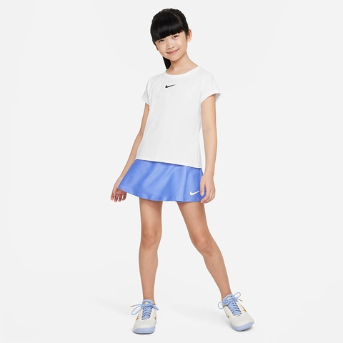 Nike Victory Flouncy Girls' Tennis Skirt Polar/white