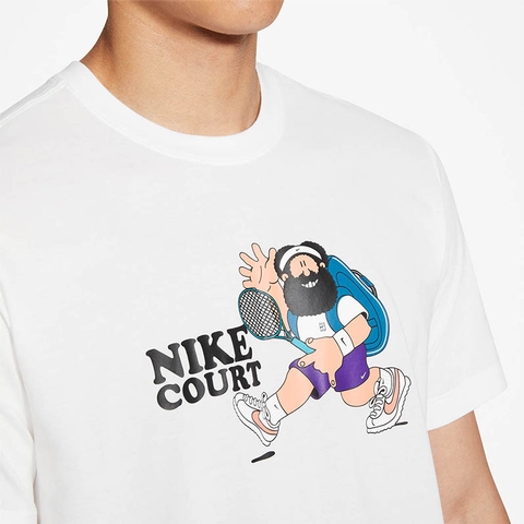 Nike Court Slam Men's Tennis Tee White