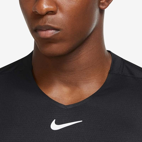 Nike Court Advantage Men's Tennis Top Black/white
