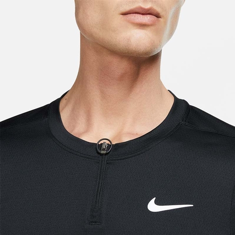 Nike Court Advantage Half Zip Men's Tennis Top Black