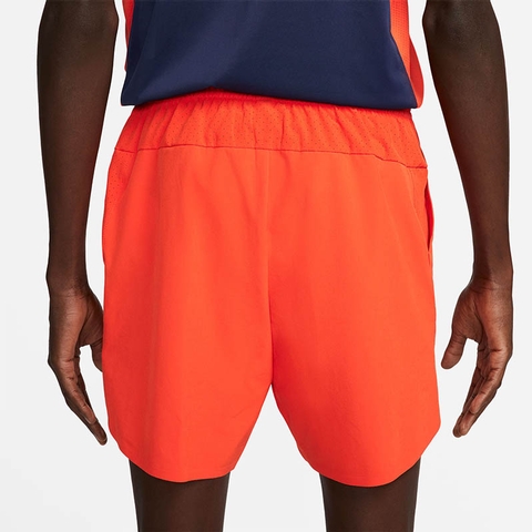 Nike Adv Slam Men's Tennis Short Orange/white