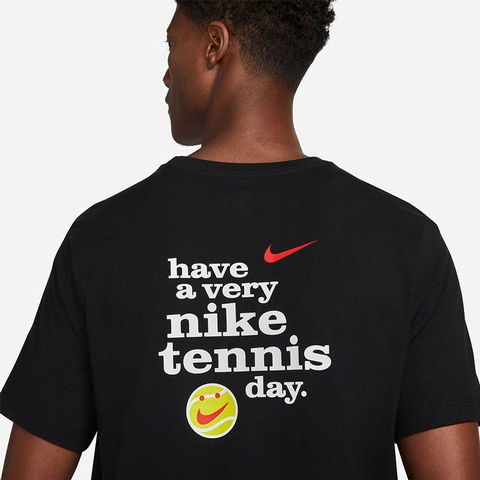 Nike Court Us Open Men's Tennis Tee Black