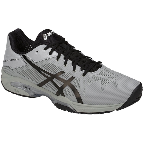 Asics Gel Solution Speed 3 Men's Tennis Shoe Grey/black