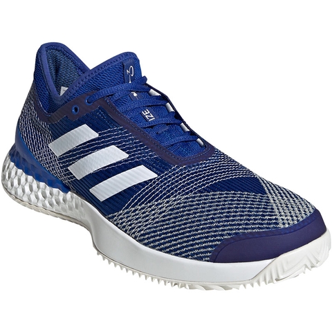 Adidas Adizero Ubersonic 3 Clay Men's Tennis Shoe Blue/white