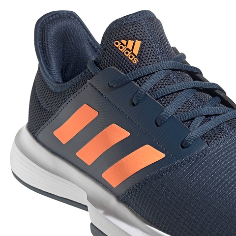 Adidas GameCourt Men's Tennis Shoe Navy/orange
