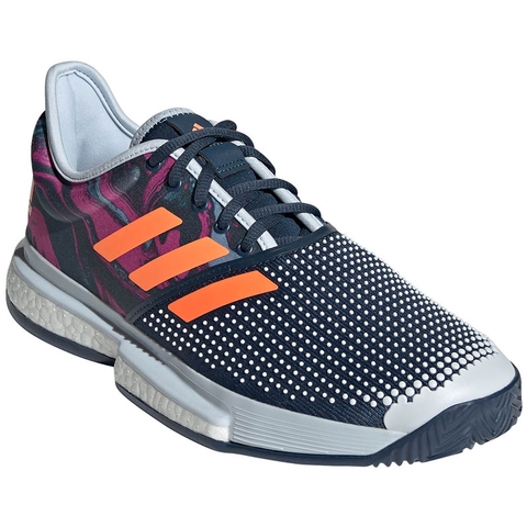 Adidas SoleCourt Primeblue Men's Tennis Shoe Blue/pink