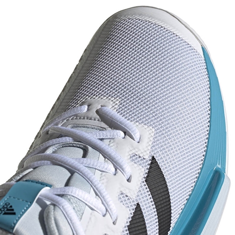 Adidas SoleMatch Bounce Men's Tennis Shoe White/blue