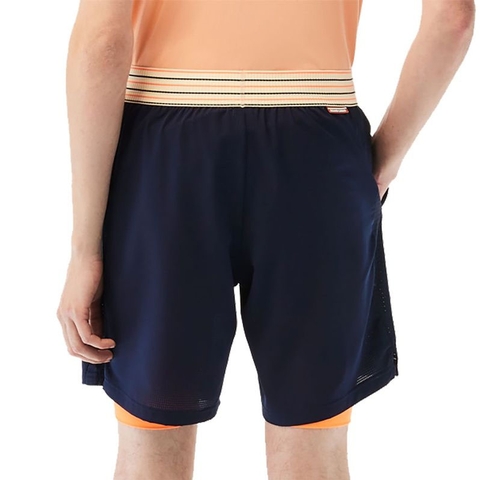 Lacoste Roland Garros Men's Tennis Short Navy/orange