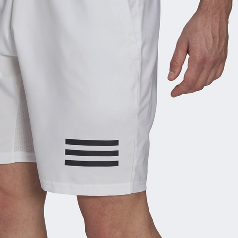 Adidas Club 3 Stripes 9 Men's Tennis Short White/black
