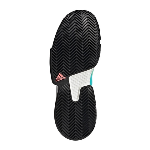 Adidas SoleMatch Bounce Men's Tennis Shoe White/mint/black