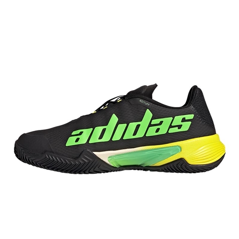 Adidas Barricade Clay Tennis Shoe Black/green/yellow