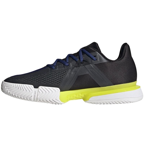 Adidas SoleMatch Bounce Men's Tennis Shoe Blue/yellow