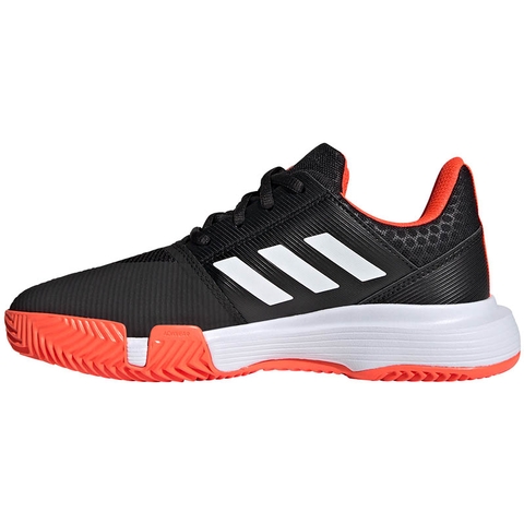 Adidas CourtJam xJ Junior Tennis Shoe Black/red