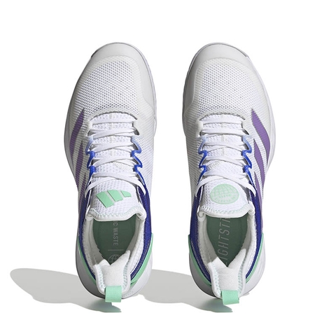 Adidas adizero Ubersonic 4 Women's Tennis Shoe White/violet/silver