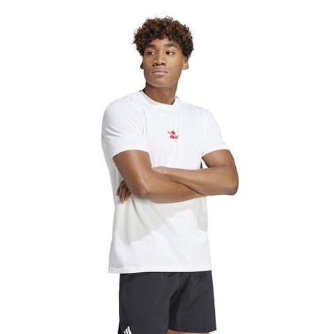 adidas RG Graphic Men's Tennis Tee White