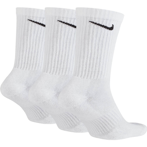 Nike 3 Pack Everyday Cushion Crew Tennis Socks White/black