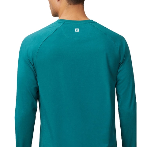 Fila Uv Blocker Long Sleeve Men's Tennis Shirt Green