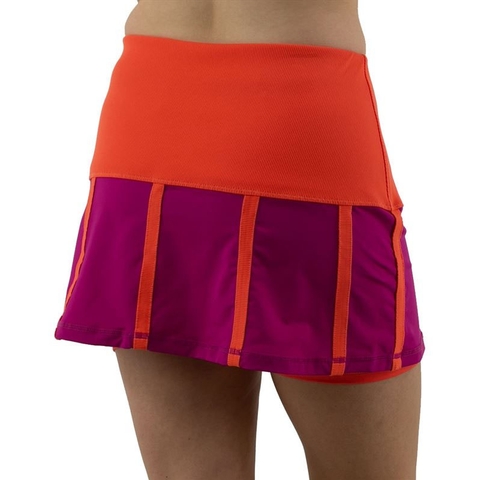 Fila Baseline 14.5' Women's Tennis Skirt Orange/purple