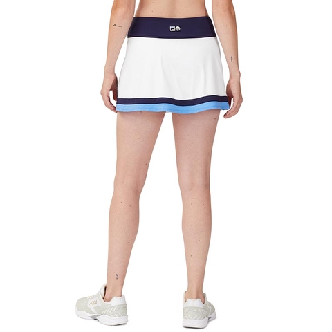 valuta aanvaarden Inzet Fila 110 Year A line Women's Tennis Skirt White/blue