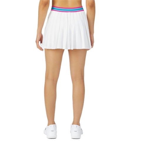 Fila Tie Breaker High Waist Women's Tennis Skirt White