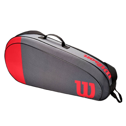 Wilson Team 3 Pack Tennis Bag Red/grey