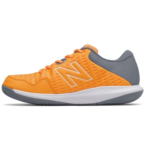 New Balance MC 696V4 D Men's Tennis Shoe Grey/orange